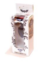 Plug-jewellery black silicon plug small- pink diamond - obrazek 9