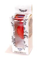 Plug-jewellery red silicon plug medium- blue diamond - obrazek 10