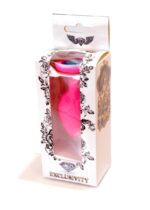Plug-jewellery pink silicon plug medium- light blue diamond - obrazek 9
