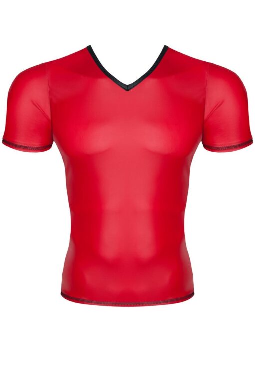 Męski t-shirt z wetlooka w serek s - obrazek 3
