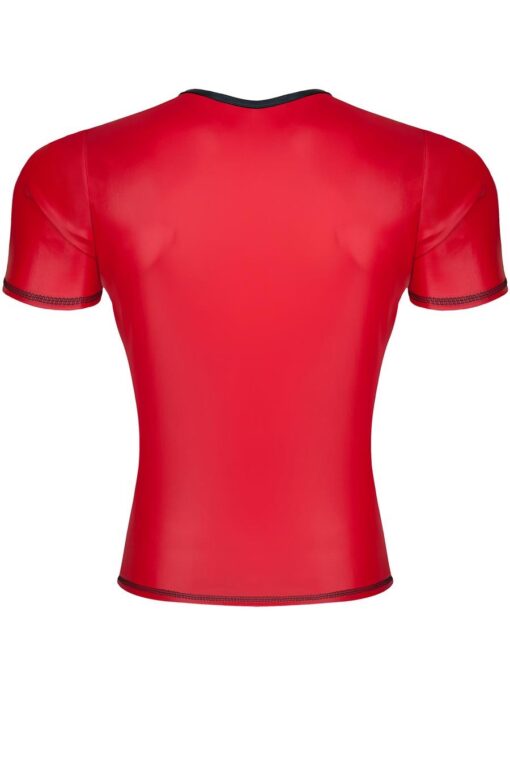 Męski t-shirt z wetlooka w serek s - obrazek 4