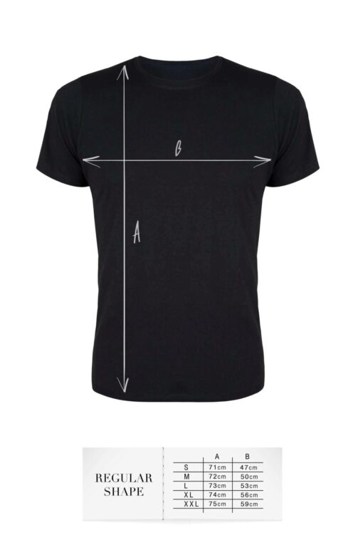 T-shirt men black s regular - obrazek 4