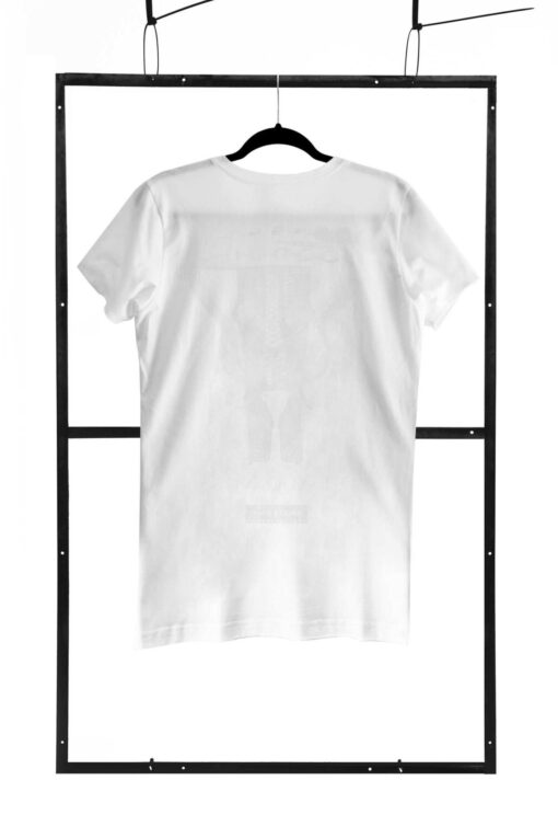 T-shirt men white m regular - obrazek 2