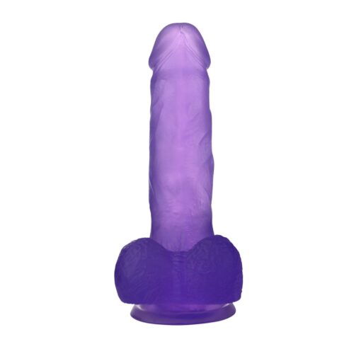 Baile - dong realistic dildo ( clear/pink/purple ) - obrazek 10