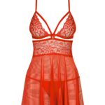 Obsessive Bielizna-838-bab-3 babydoll i stringi XXL