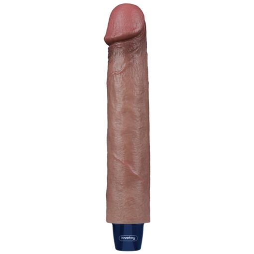 9" real softee rechargeable silicone vibrating dildo - obrazek 16
