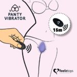 Feelztoys - panty vibe remote controlled vibrator black - obrazek 2