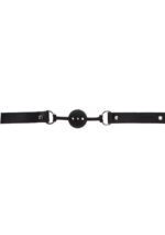 Silicone ball gag black - obrazek 3