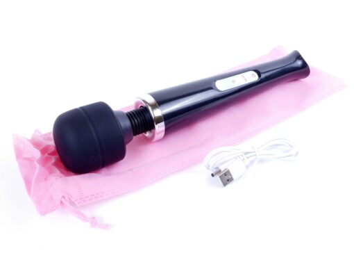 Stymulator-magic massager wand usb black 10 function - obrazek 7