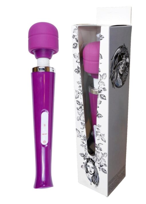 Stymulator-magic massager wand usb purple 10 function - obrazek 12