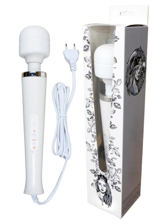 Stymulator-magic massager wand cable 110-240v white 10 function - obrazek 11