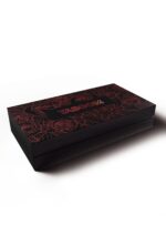 Wild roses wrist cuffs black - obrazek 4