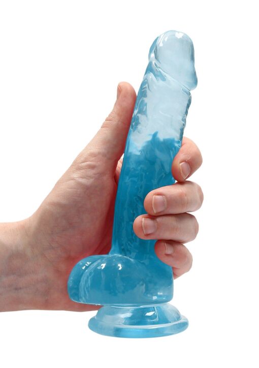 Realistic dildo with balls - 7"/ 19 cm - obrazek 4
