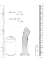 Non realistic dildo with suction cup - 6,7"/ 17 cm - obrazek 5