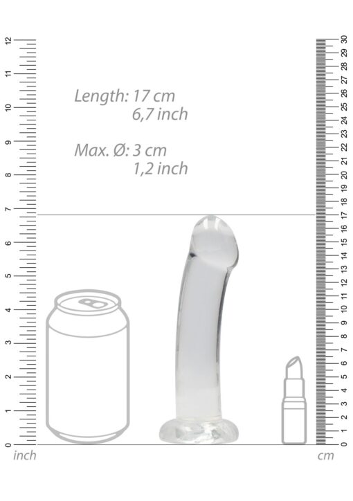 Non realistic dildo with suction cup - 6,7"/ 17 cm - obrazek 5