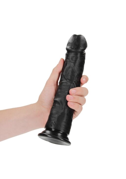 Curved realistic dildo with suction cup - 9"/ 23 cm - obrazek 5