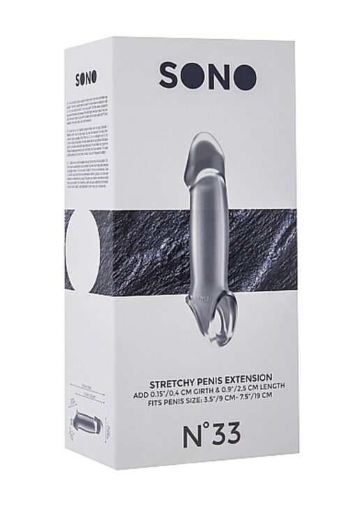 No.33 - stretchy penis extension - translucent - obrazek 3