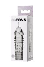 A-toys, penis sleeve, tpr, transparent, 15.3 cm - obrazek 3