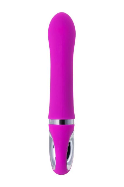 Jos joly, vibrator with clitoral stimulator with wow mode, silicone, fuchsia, 19.6 cm - obrazek 5