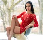 Ciao red bodystocking l/xl - obrazek 2