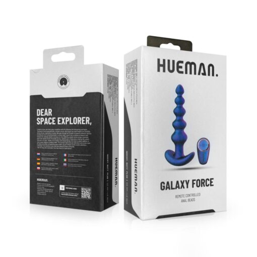 Hueman - galaxy force vibrating butt plug with remote - obrazek 2