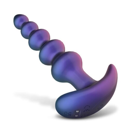 Hueman - galaxy force vibrating butt plug with remote - obrazek 6