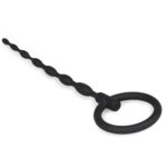 Silicone penis plug with pull ring - obrazek 3