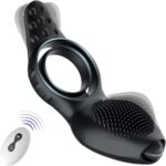 Remote powerful tognue simulate cock ring - obrazek 19