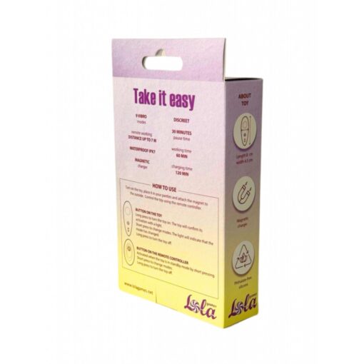 Rechargeable vibrator for panties take it easy joy - obrazek 2