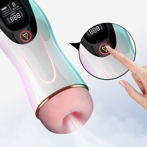 Masturbator-vibration 8 vibration modes + interactive function - obrazek 2