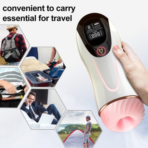 Masturbator-vibration 8 vibration modes + interactive function - obrazek 7