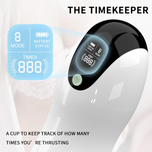 Masturbator-vibration 8 vibration modes + interactive function - obrazek 9