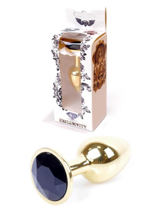 Plug-jewellery gold plug- black - obrazek 8