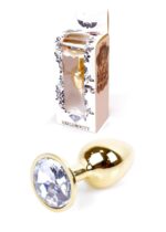 Plug-jewellery gold plug- clear - obrazek 8