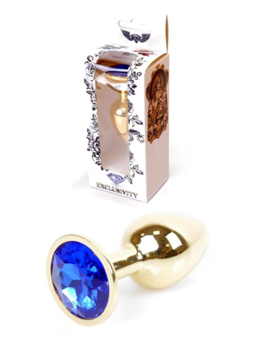 Plug-jewellery gold plug- dark blue - obrazek 8