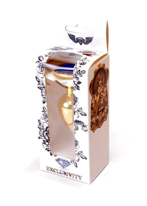 Plug-jewellery gold plug- dark blue - obrazek 9