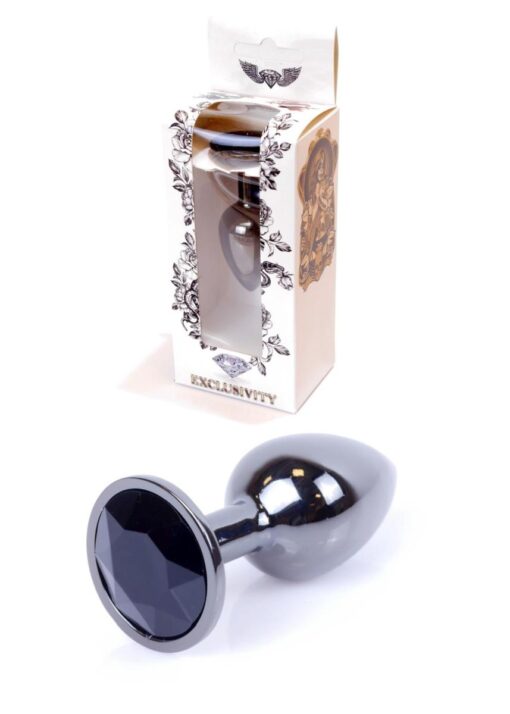 Plug-jewellery dark silver plug- black - obrazek 8