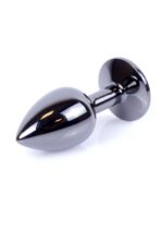 Plug-jewellery dark silver plug- black - obrazek 2