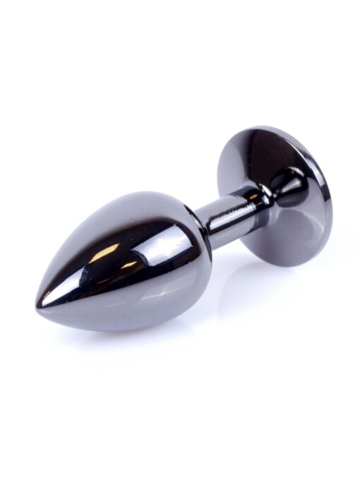 Plug-jewellery dark silver plug- black - obrazek 2