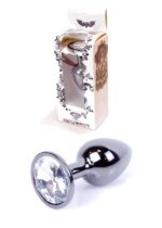 Plug-jewellery dark silver plug- clear - obrazek 8