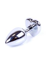 Plug-jewellery silver  heart plug- clear - obrazek 2