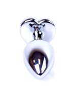Plug-jewellery silver  heart plug- clear - obrazek 3
