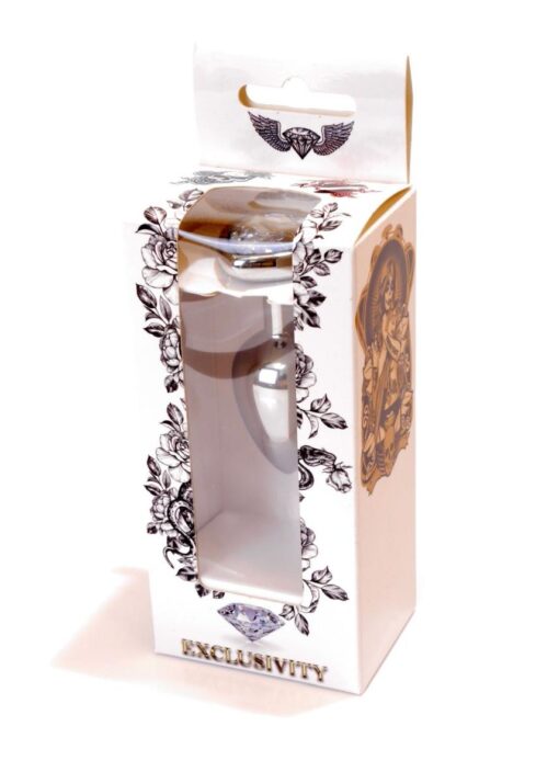 Plug-jewellery silver  heart plug- clear - obrazek 9