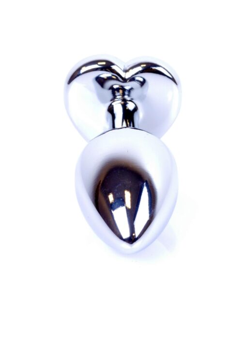 Plug-jewellery silver  heart plug- dark blue - obrazek 3