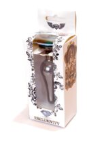 Plug-jewellery dark silver butt plug- green - obrazek 10