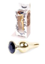 Plug-jewellery gold butt plug- black - obrazek 9