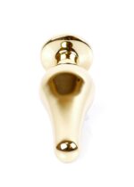 Plug-jewellery gold butt plug- black - obrazek 3
