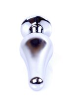 Plug-jewellery silver butt plug- clear - obrazek 4