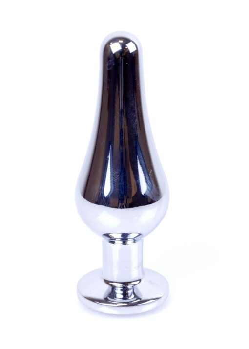 Plug-jewellery silver butt plug- clear - obrazek 5