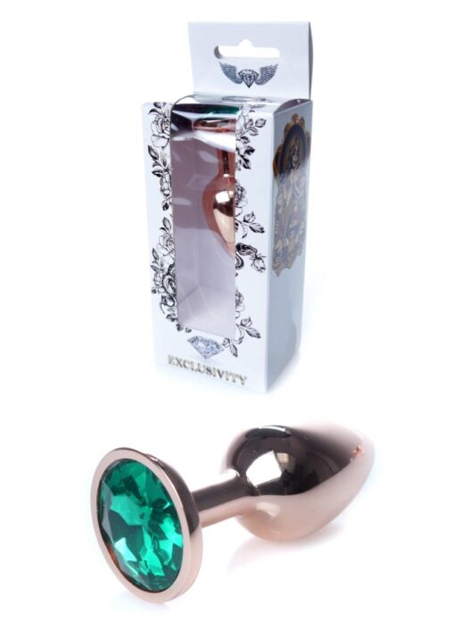 Plug-jewellery red gold plug- green - obrazek 7